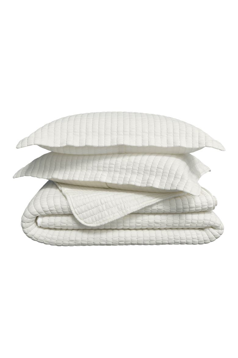 Channel Stitch Quilt Set, Main, color, WHISPER WHITE