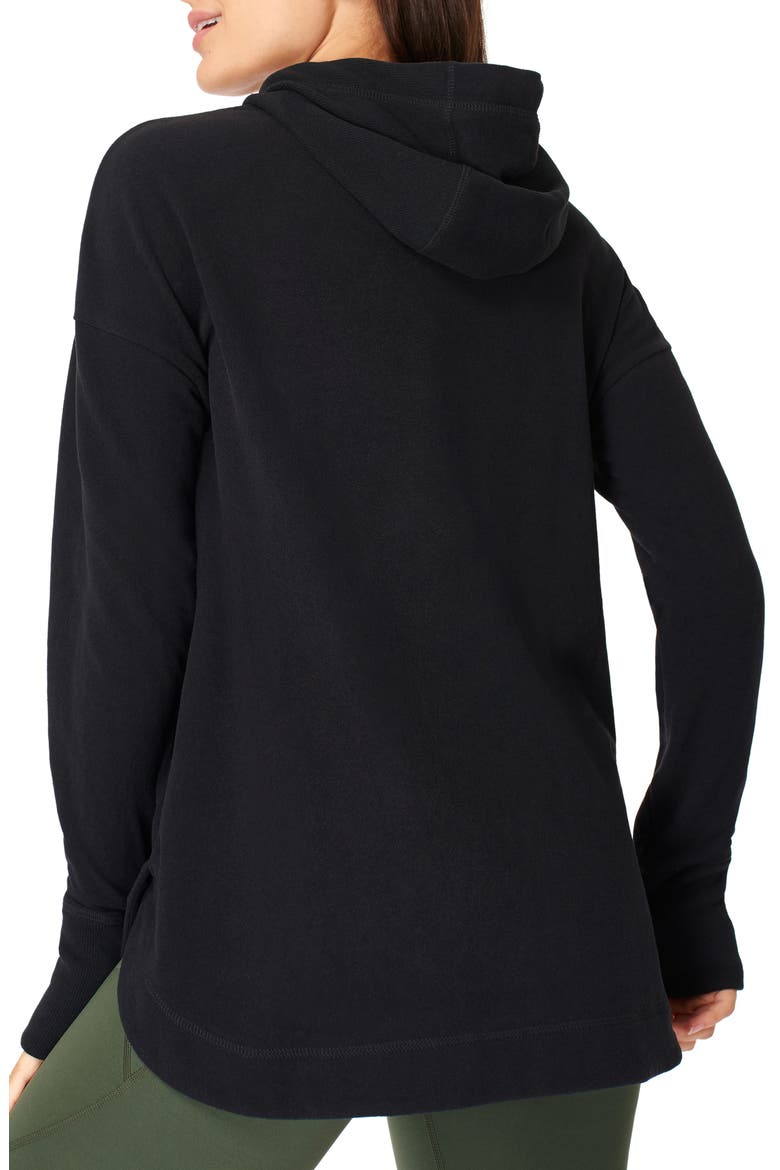 Escape Fleece Hoodie, Alternate, color, BLACK