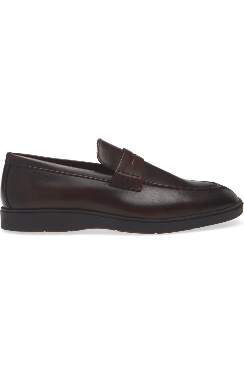 VITTORIO RUSSO Jimmy Penny Loafer, Alternate, color, Vit Val Dk Brown