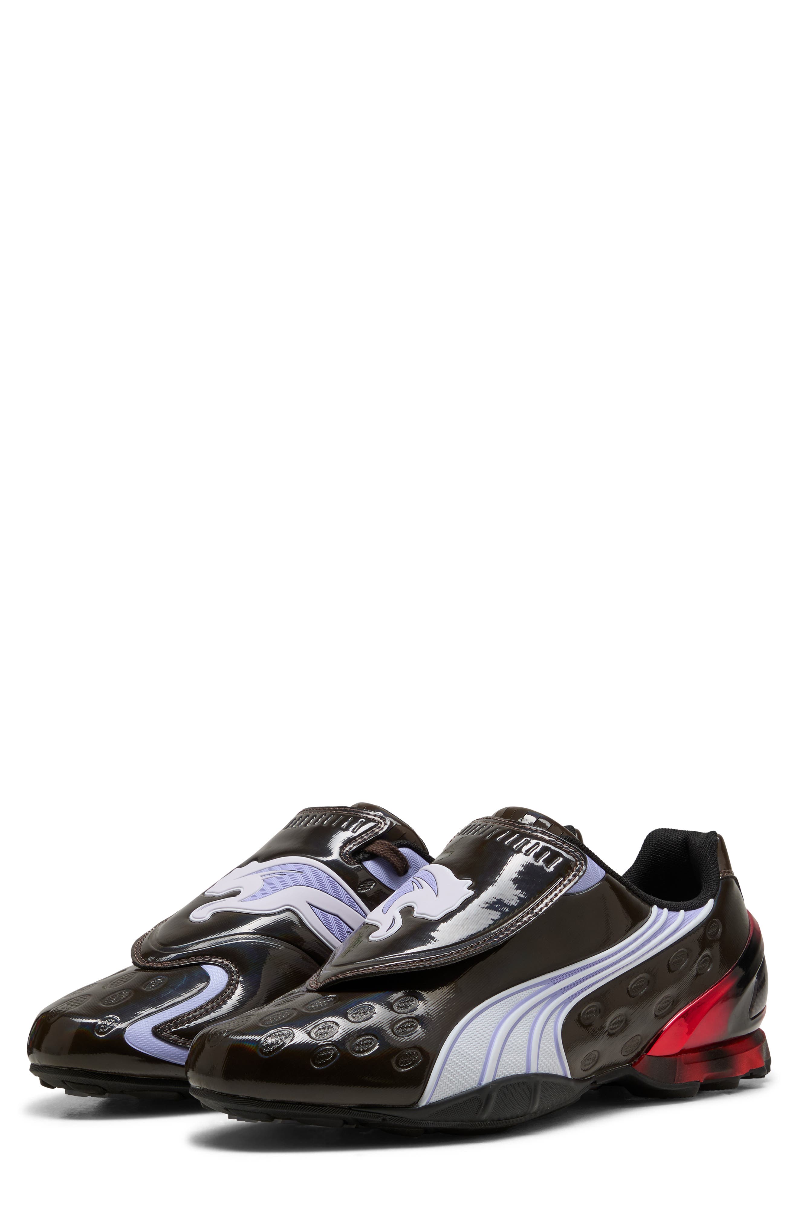 PUMA V-S1 Contact Sneaker, Main, color, Bitter Chocolate/ Vivid Violet