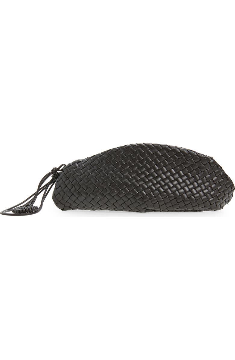 Bottega Veneta Small Onda Intrecciato Leather Clutch, Main, color, Espresso