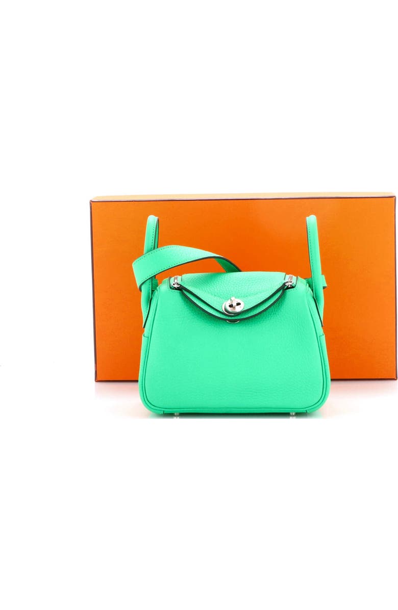 Pre-Owned Hermes Lindy Bag Clemence Mini, Alternate, color, Vert Comics