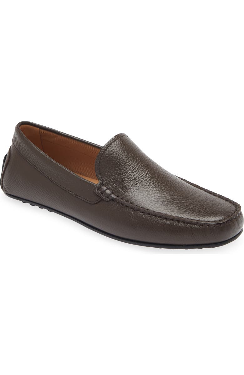 BOSS Grady Driving Loafer, Main, color, Dark Brown