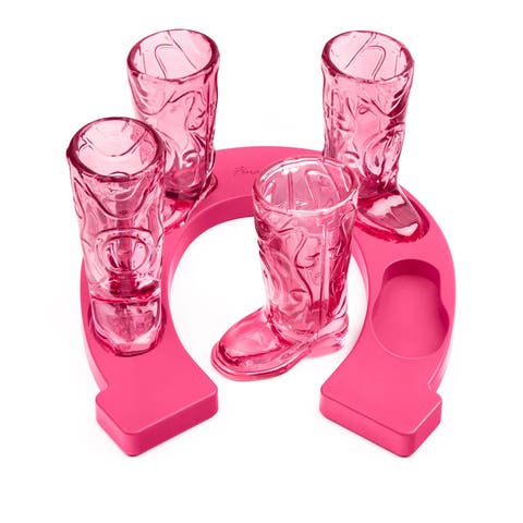 Wild West Cowboy Boot Shotglass Set