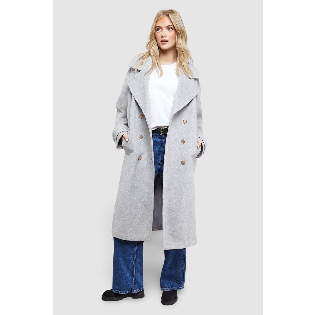 Oasis Relaxed Tailored Coat In Blue