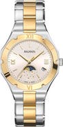 Balmain Be Balmain Moonphase Two-Tone Bracelet Watch, 33mm
