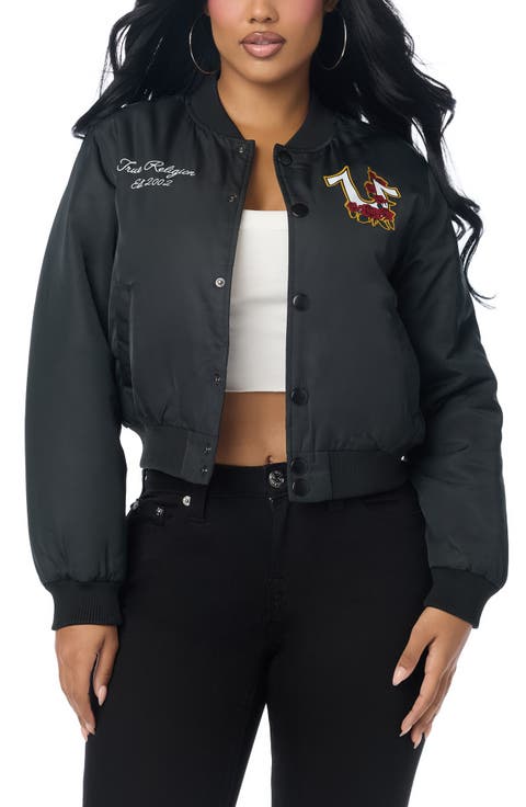 Patch Nylon Bomber Jacket