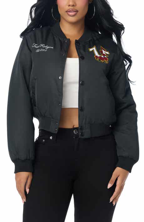 Patch Nylon Bomber Jacket