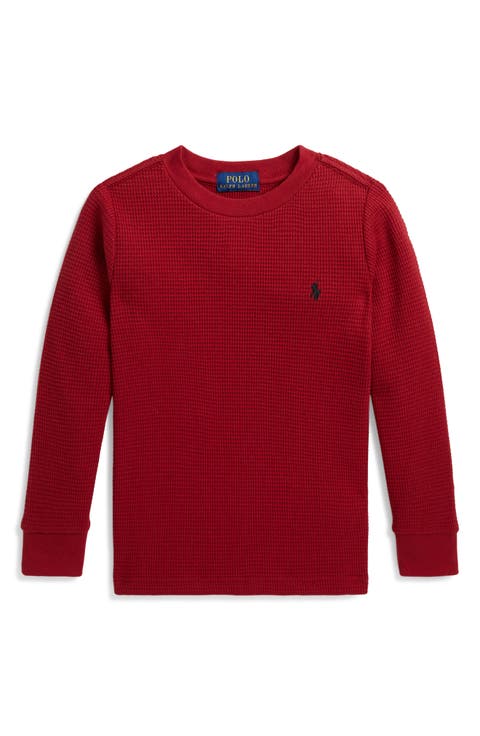Kids' Long Sleeve Waffle Knit T-Shirt