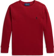 Polo Ralph Lauren Kids' Long Sleeve Waffle Knit T-Shirt