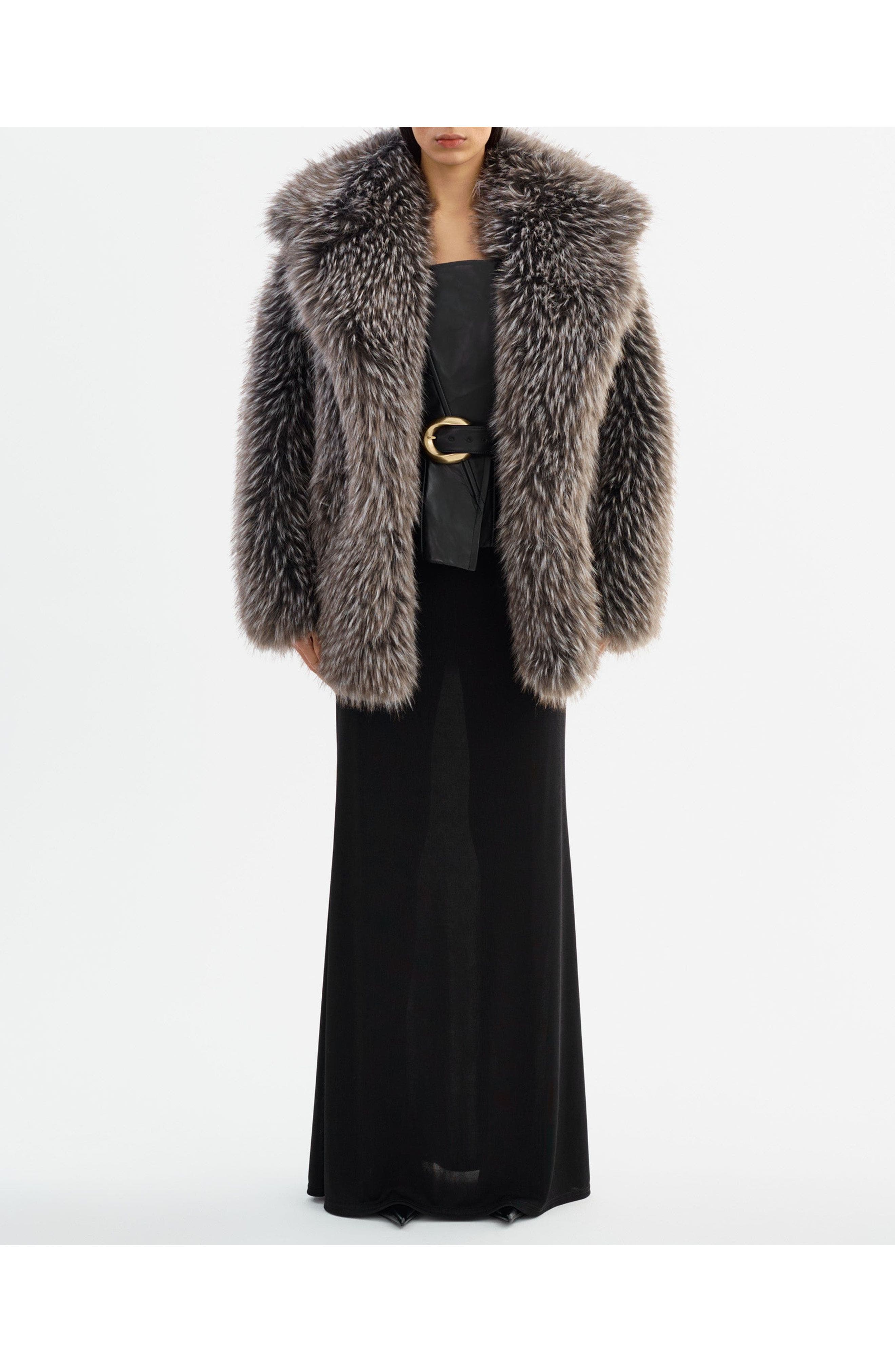 Finaya | Oversized Faux Fur Coat - image 2
