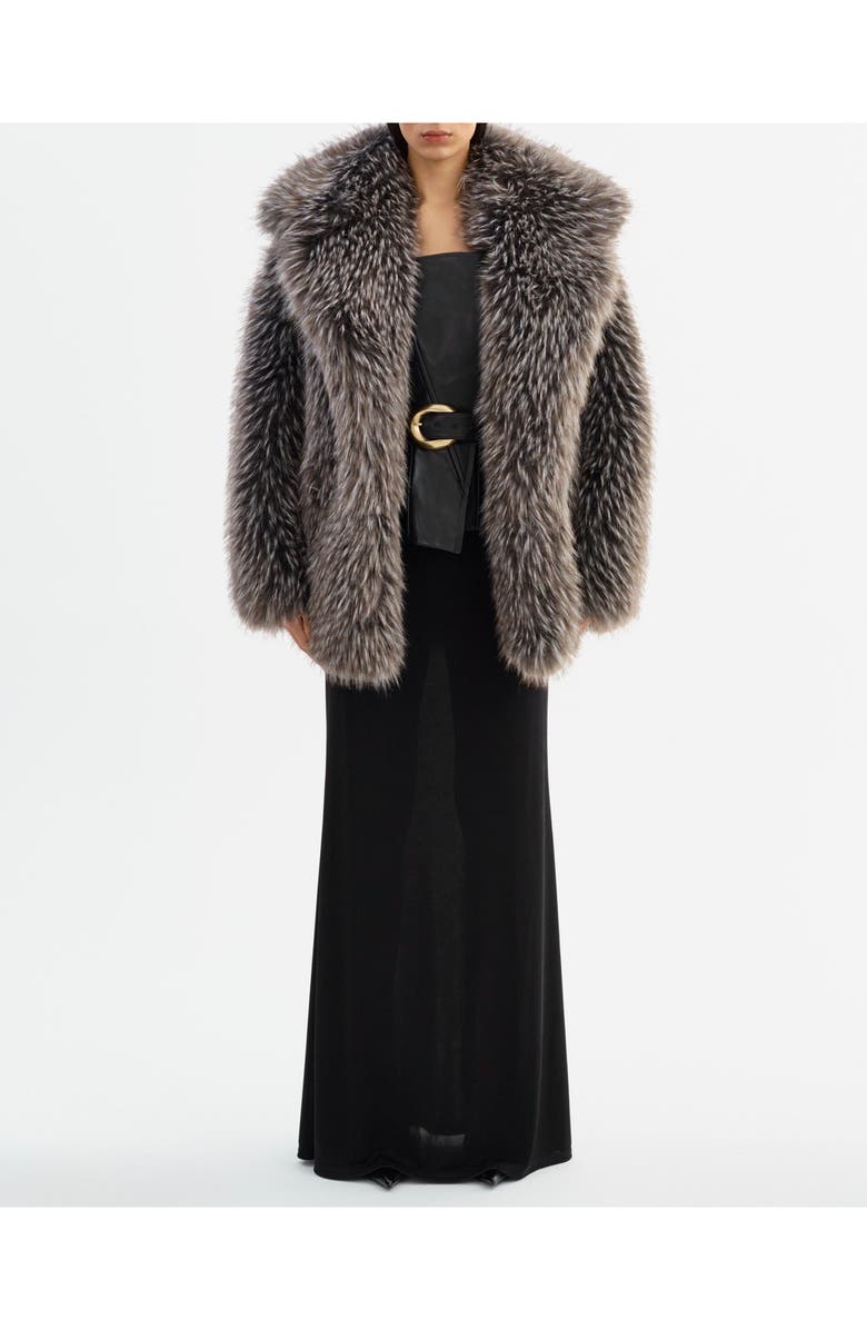 LAMARQUE Finaya | Oversized Faux Fur Coat, Alternate, color, Black/Grey