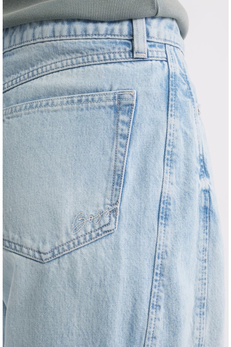 High Waist Balloon Leg Jeans, Alternate, color, DK BU