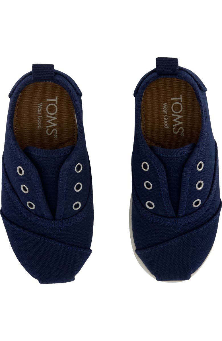 TOMS Kids' Cordones Plus Sneaker, Alternate, color, Navy