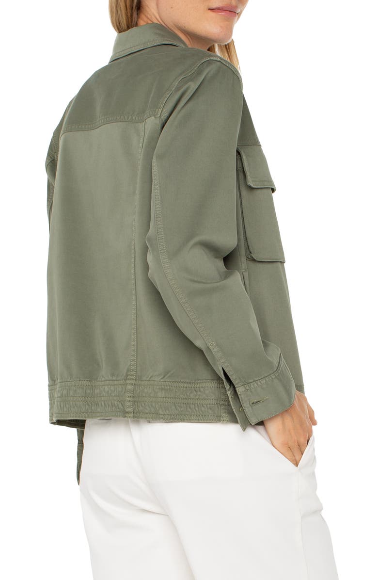 Liverpool Los Angeles Cargo Jacket, Alternate, color, Martini Olive