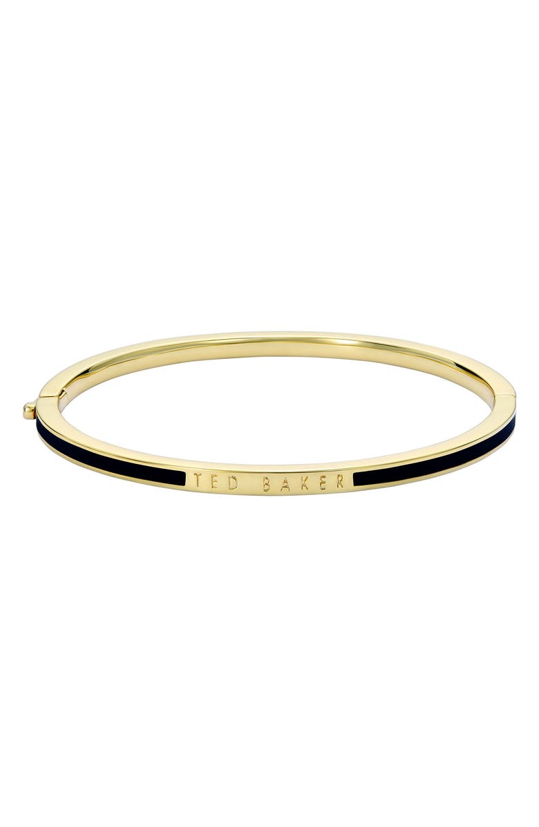 Ted Baker Rolo Classic Color Hinge Bracelet, Alternate, color, Gold/Black