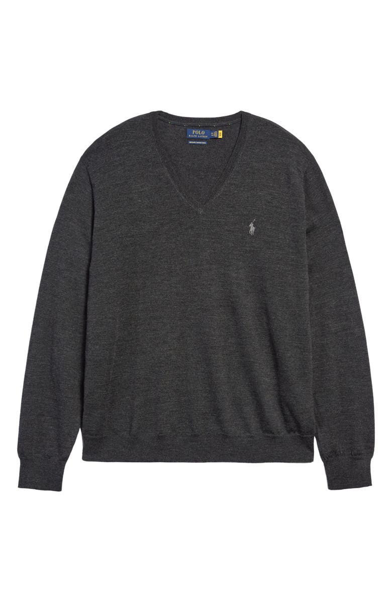 Polo Ralph Lauren V-Neck Merino Wool Sweater, Alternate, color, 