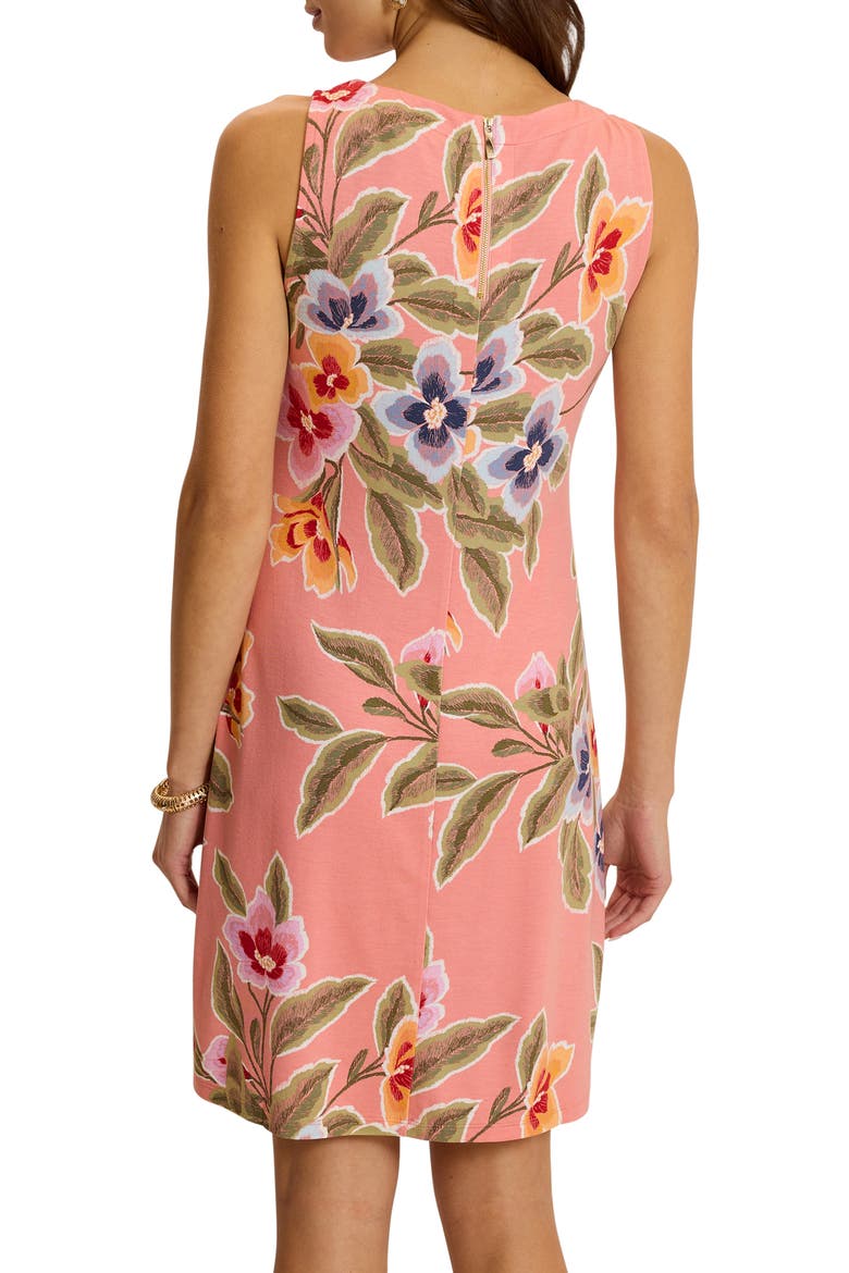 Darcy Ocean Petals Sleeveless Dress, Alternate, color, CORAL PINK