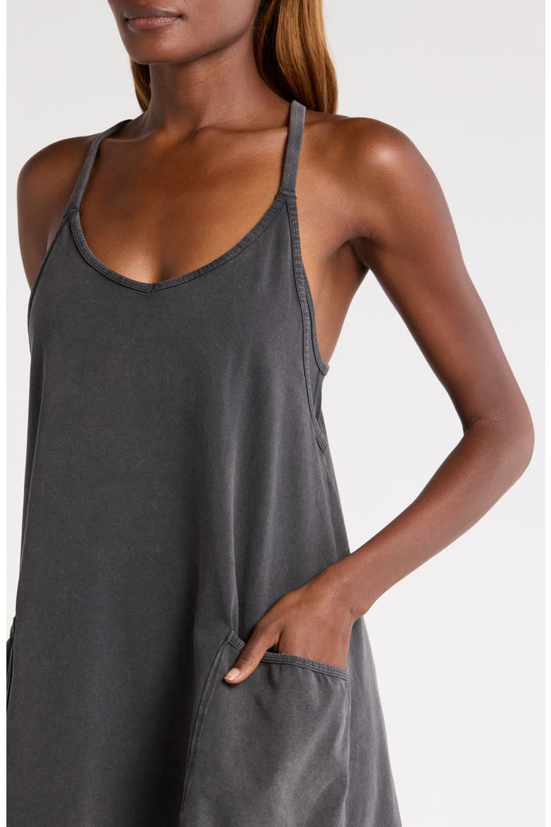 FP Movement Hot Shot Romper, Alternate, color, BLACK