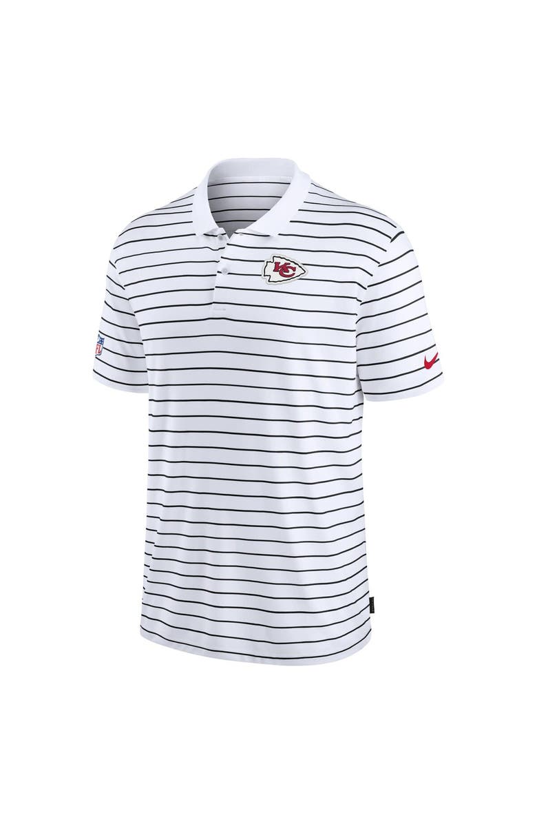 Nike Men's Nike White Kansas City Chiefs Sideline Lock Up Victory Performance Polo, Alternate, color, White