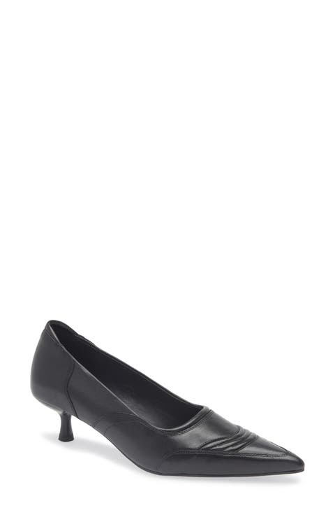 Lykke Pointed Toe Kitten Heel Pump (Women)