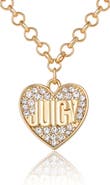 Juicy Couture Heart Script Logo Necklace