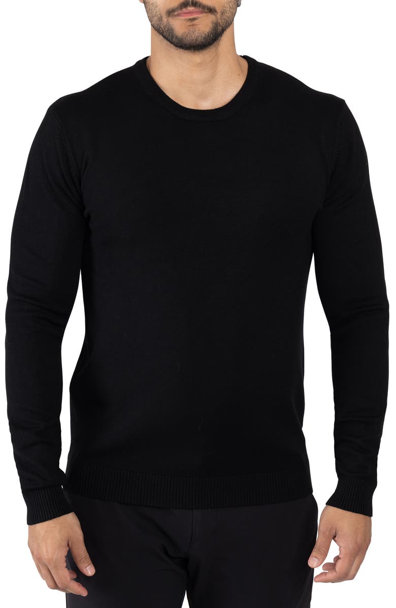 XRAY Crewneck Knit Sweater, Main, color, Black