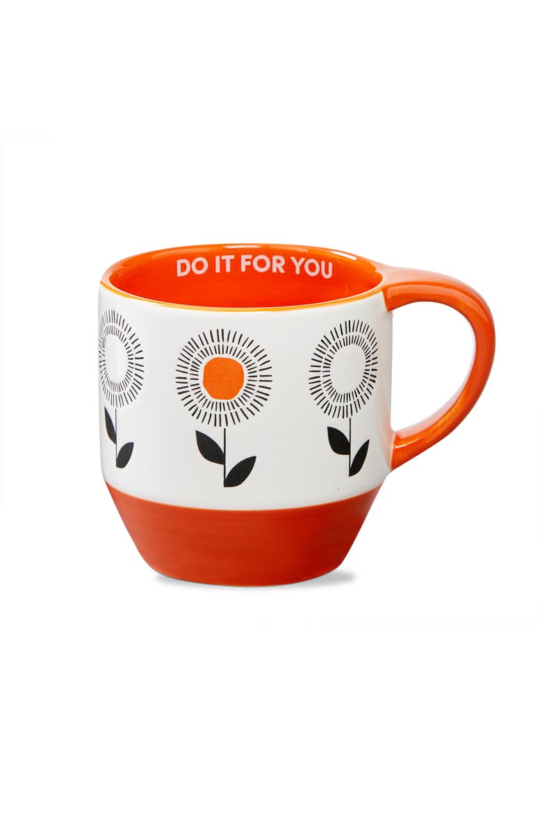 Do It For You Mug Orange Earthenware Everyday, Main, color, Orange