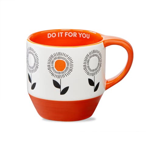 Do It For You Mug Orange Earthenware Everyday