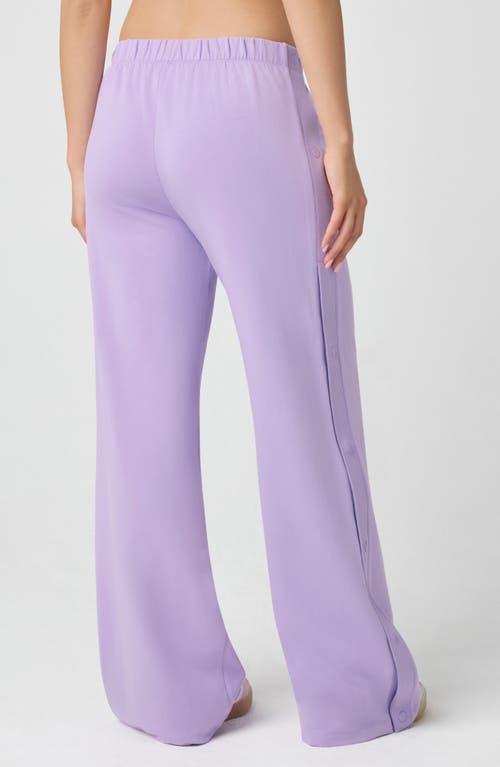 Florence By Mills Snap Wide Leg Pants In Purple