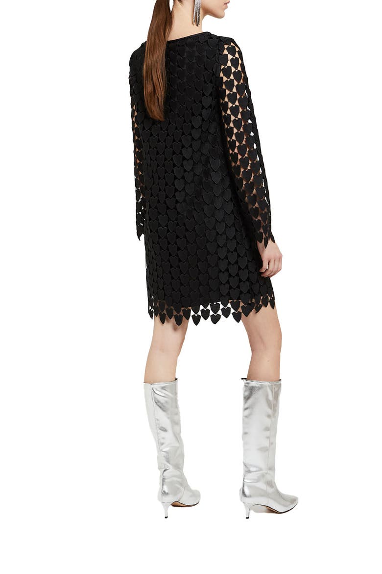 Short Dress With 3D Effect, Alternate, color, Black