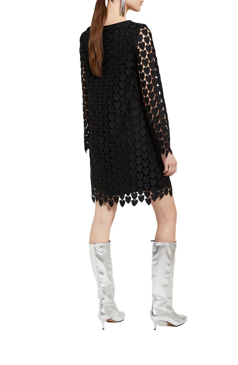 ottod'Ame Short Dress With 3D Effect, Alternate, color, Black