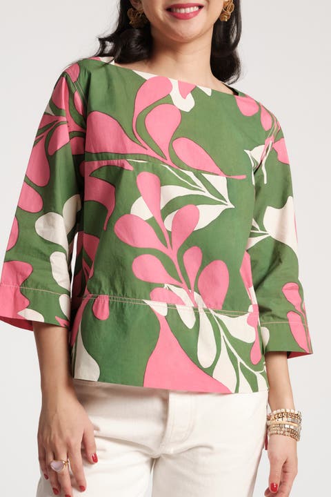 Carly Top Mid-Century Palm