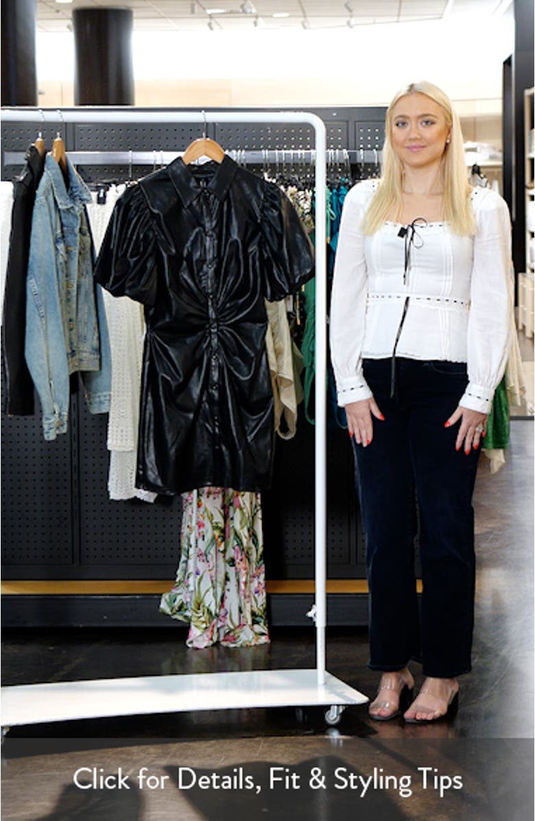 Faux Leather Minidress, sales video thumbnail