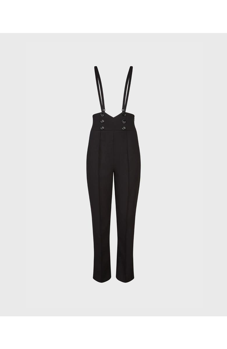 Anne Fontaine Blake High-Waisted Designer Pants, Main, color, Black