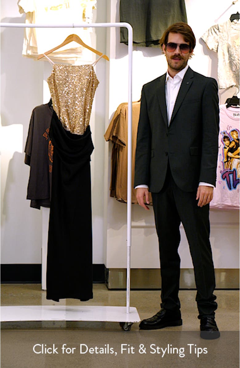 Sequin Bodice Strapless Gown, sales video thumbnail