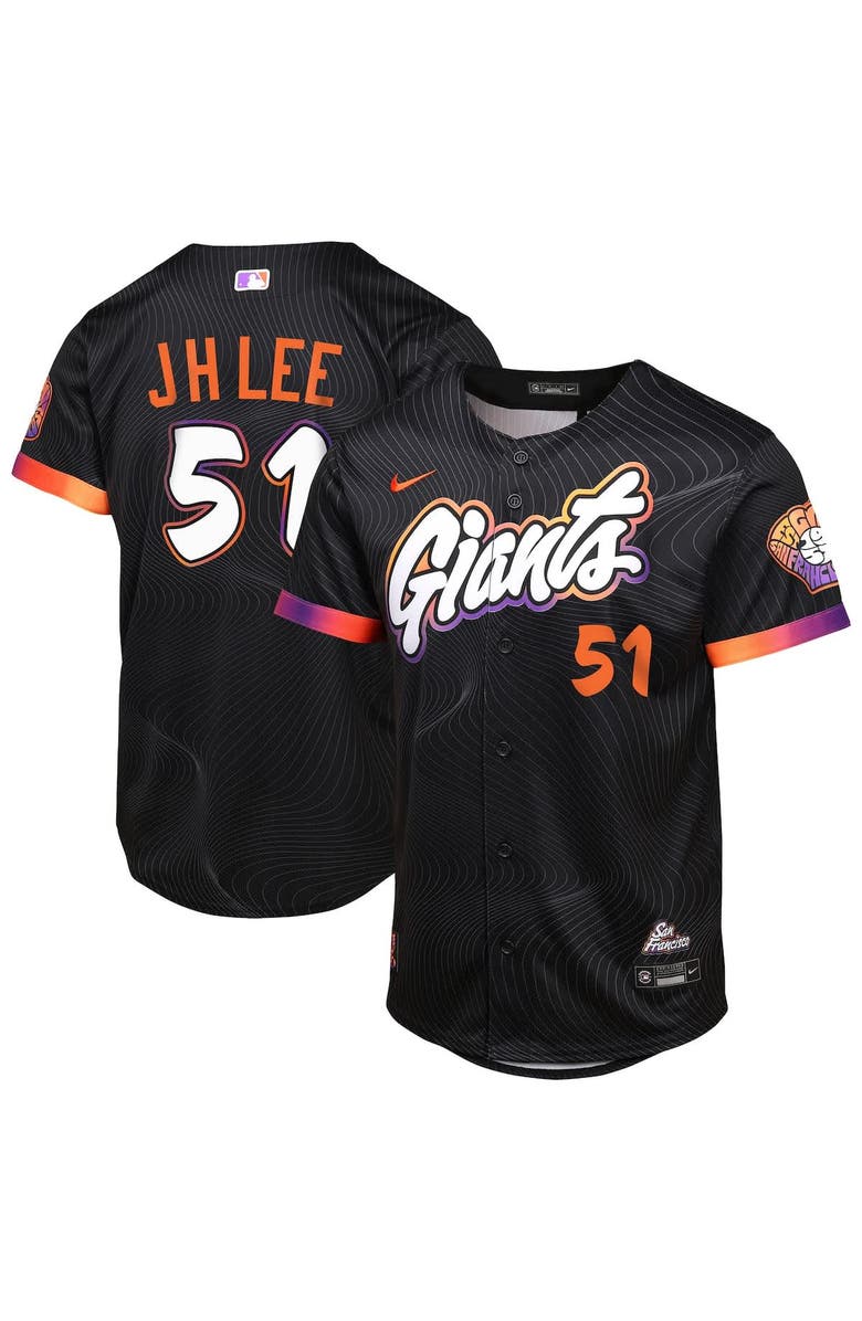 Nike Youth Outerstuff Jung Hoo Lee Anthracite San Francisco Giants 2025 City Connect Limited Jersey, Main, color, Anthracite