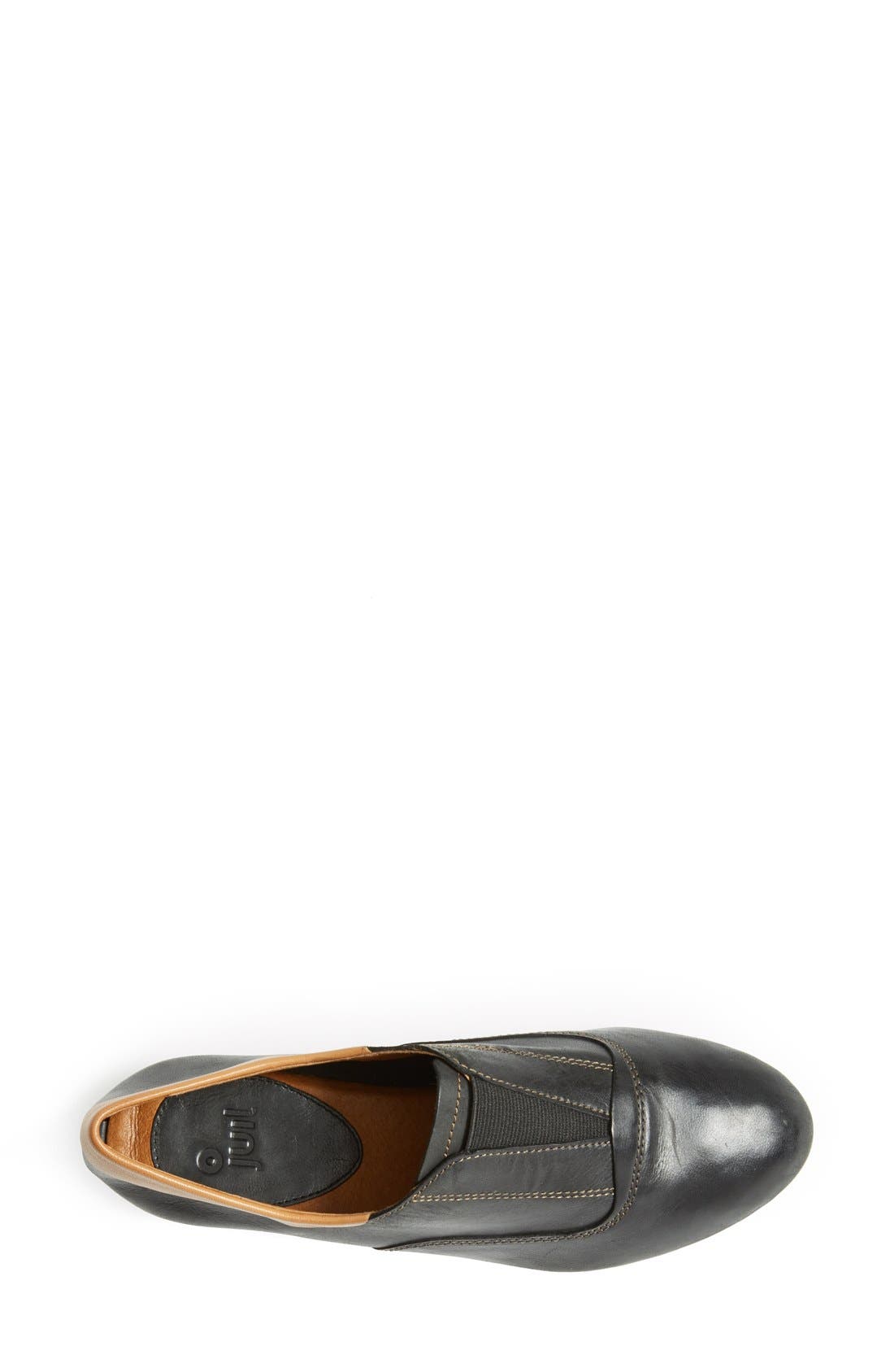 'Fogo' Two Tone Slip On Oxford, Alternate, color, BLACK