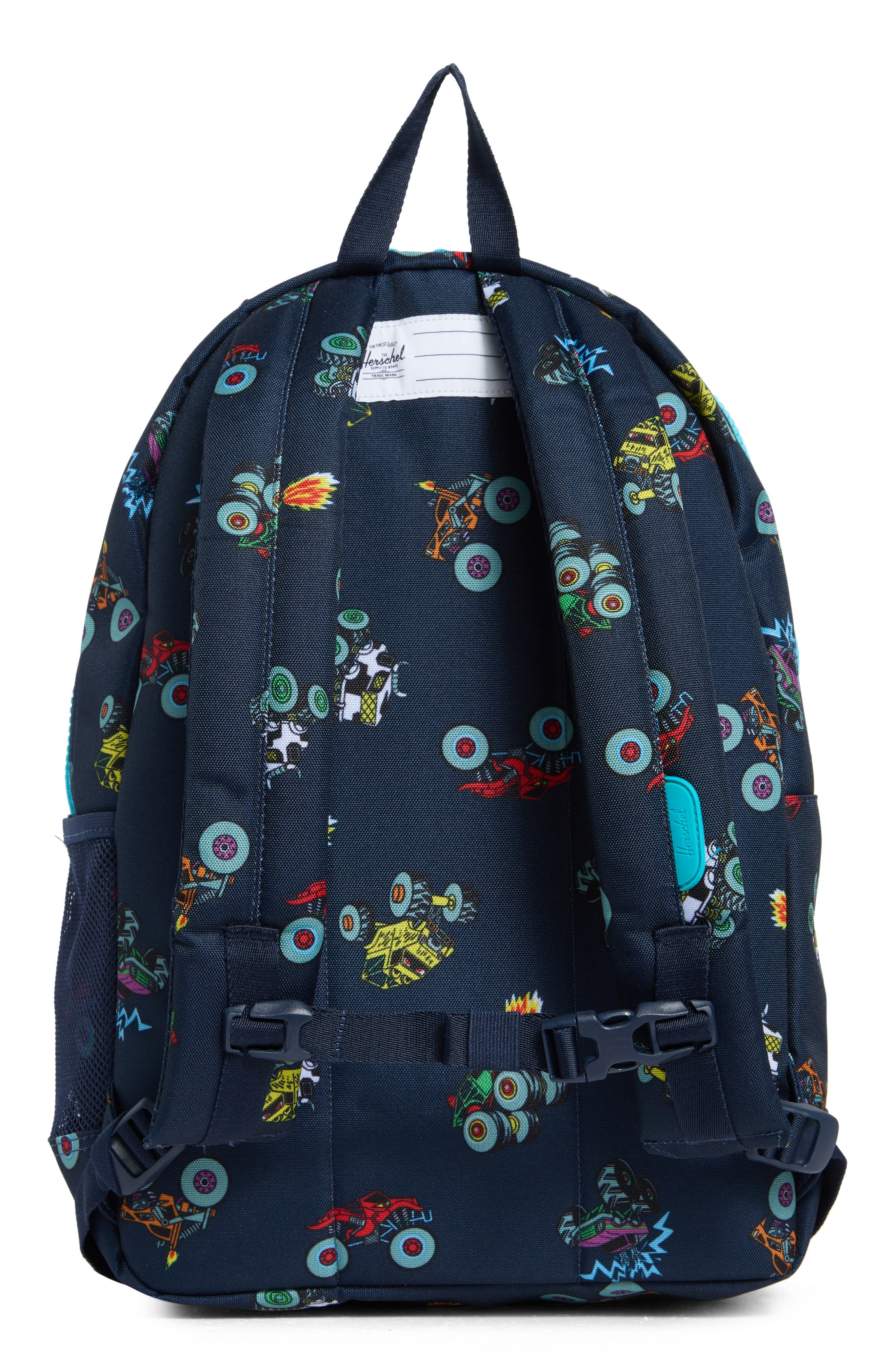 Kids' Heritage Youth Backpack, Alternate, color, MONSTER TRUCKS / SCUBA BLUE
