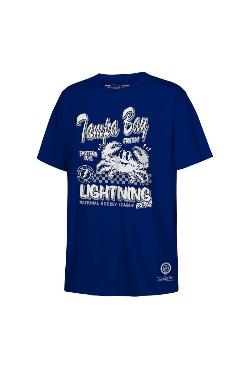 Youth Mitchell & Ness Blue Tampa Bay Lightning Concession Stand T-Shirt, Main, color, Blue