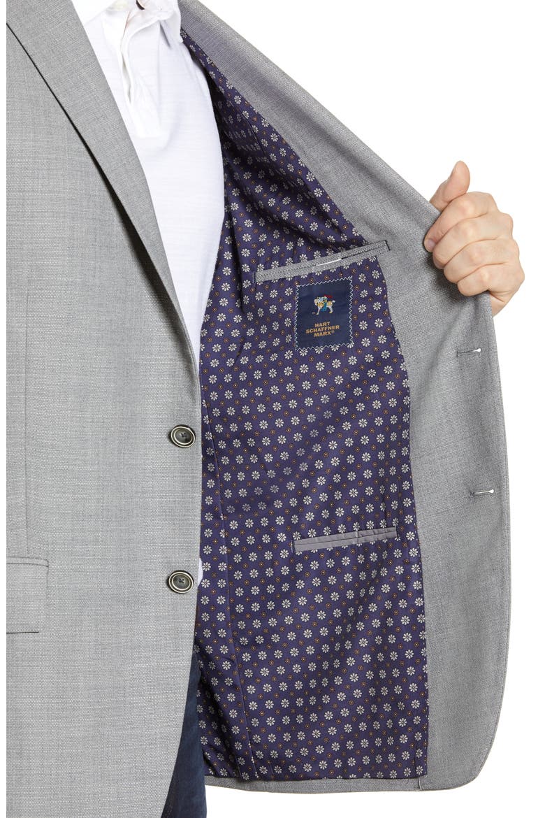New York Fit Solid Wool Blazer, Alternate, color, GREY