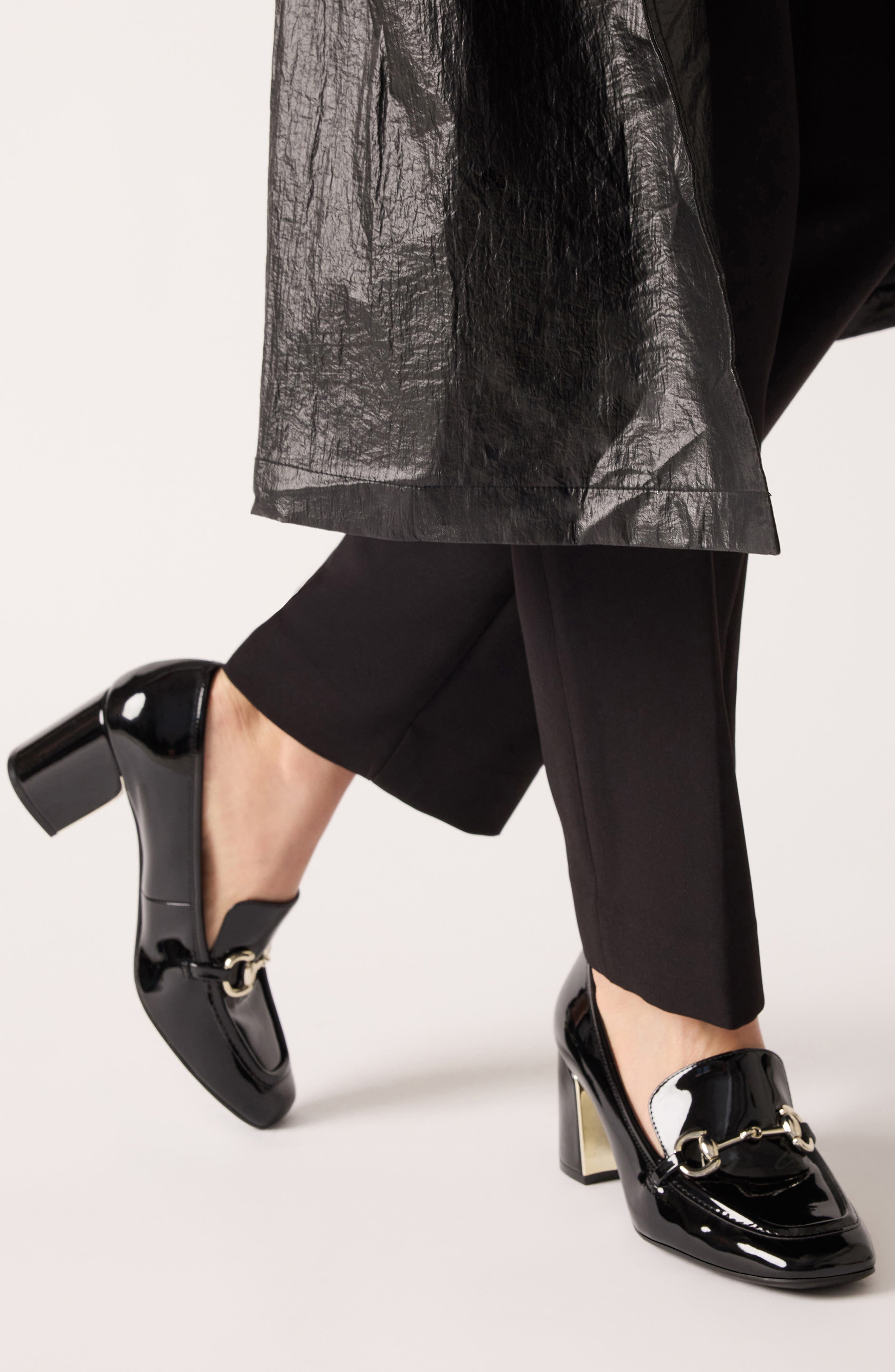 Anne Klein Tobi Bit Loafer Pump, Alternate, color, Black Patent