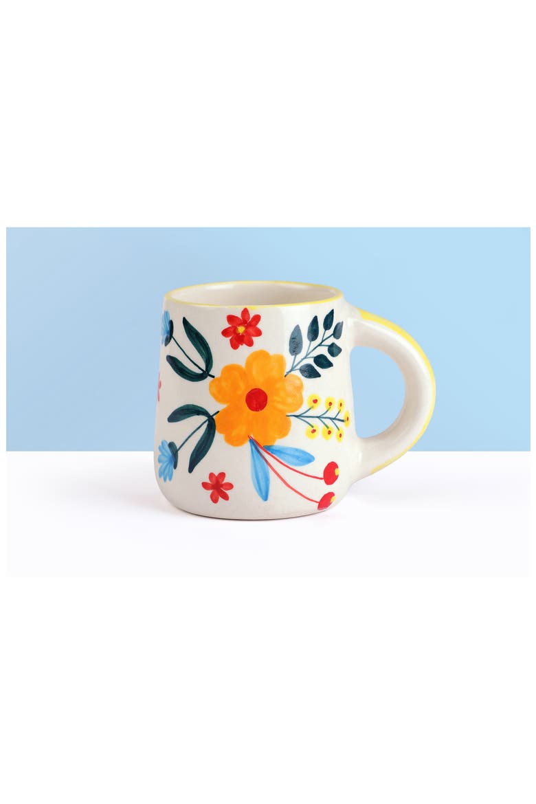 Floral Extravaganza Mug, Alternate, color, WHITE
