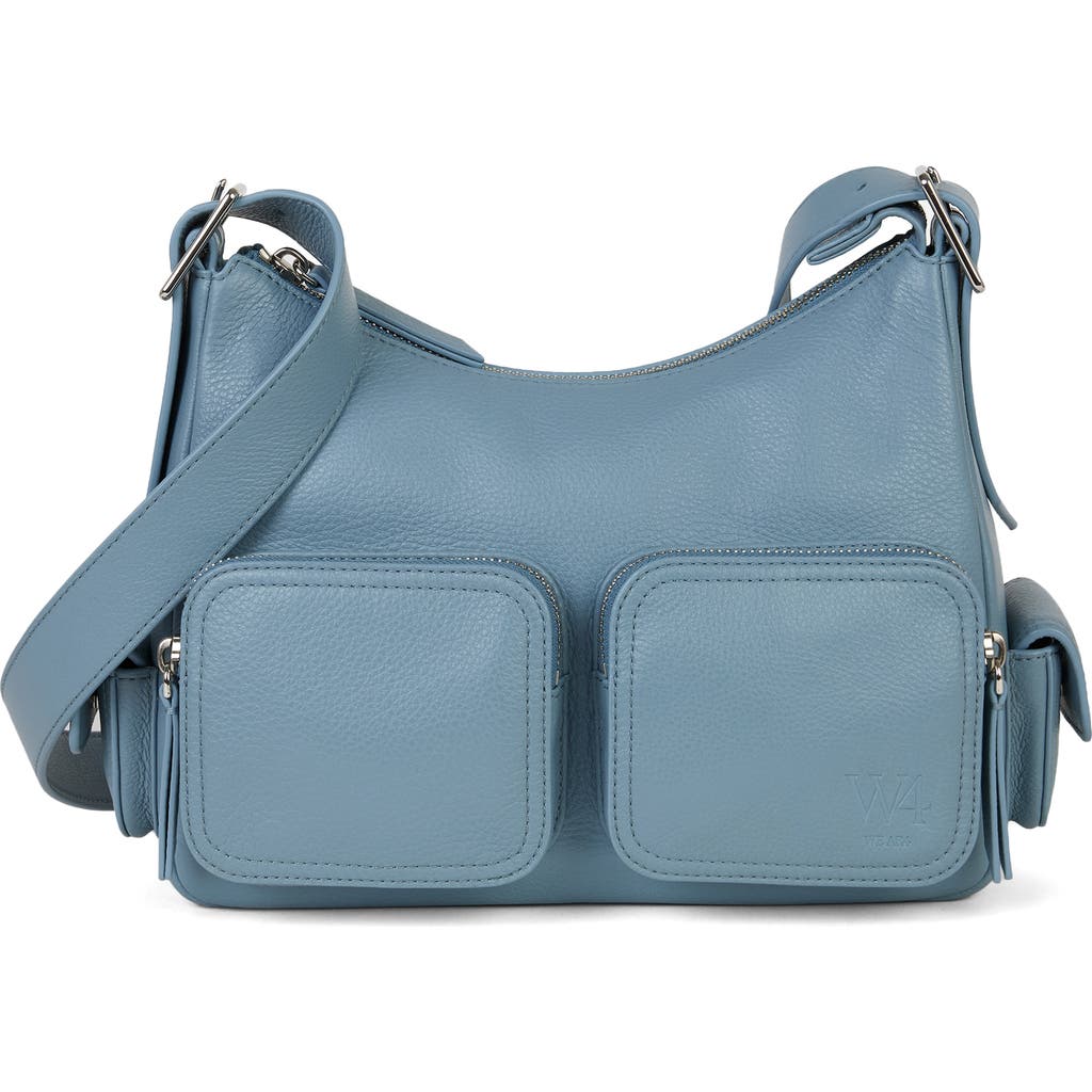 We-ar4 The Cargo Leather Crossbody Bag In Blue