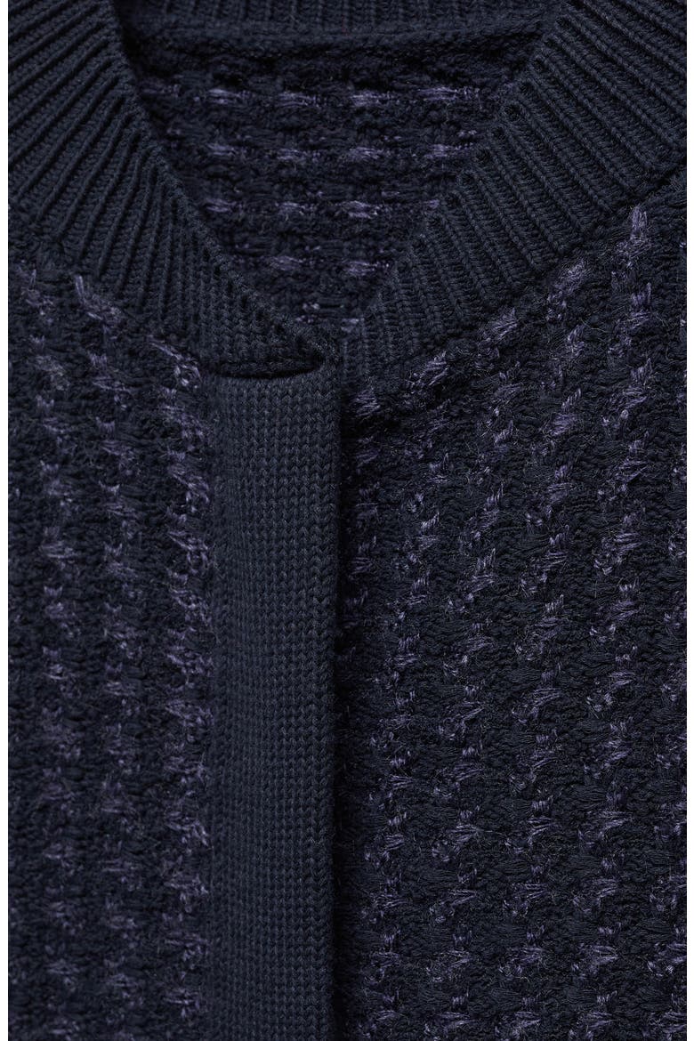 Knit Bomber Jacket, Alternate, color, BLUE