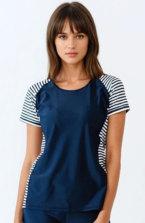 Calypsa Loose Fit Adele Swim Top In Multi