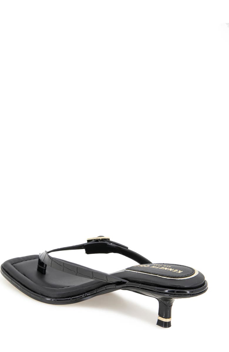 Kenneth Cole Gillie Kitten Heel Slide Sandal, Alternate, color, Black Croco