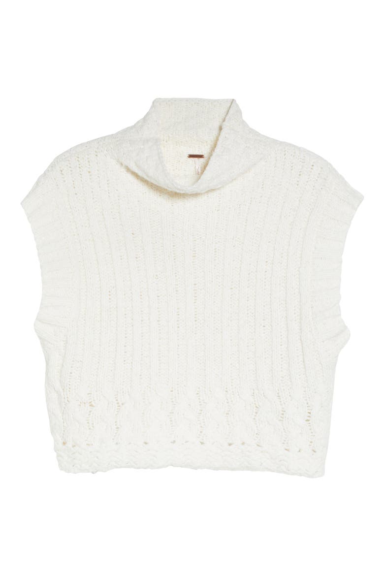 Wilder Turtleneck Sweater Vest, Alternate, color, IVORY