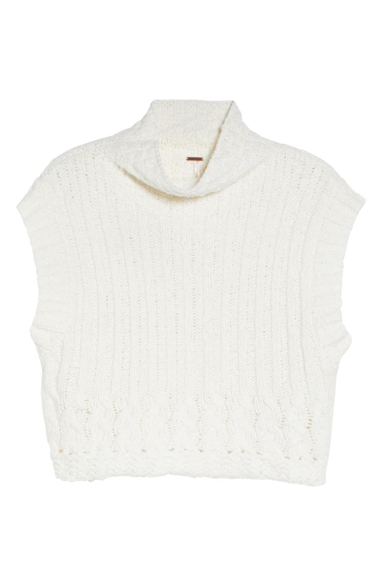 Free People Wilder Turtleneck Sweater Vest, Alternate, color,