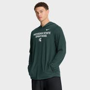 Nike Men's Nike Green Michigan State Spartans 2025 Sideline Dri-FIT Long Sleeve Hoodie T-Shirt